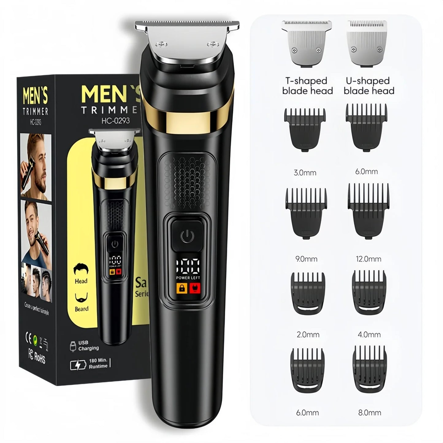 Clippers and Trimmers Set with Combs