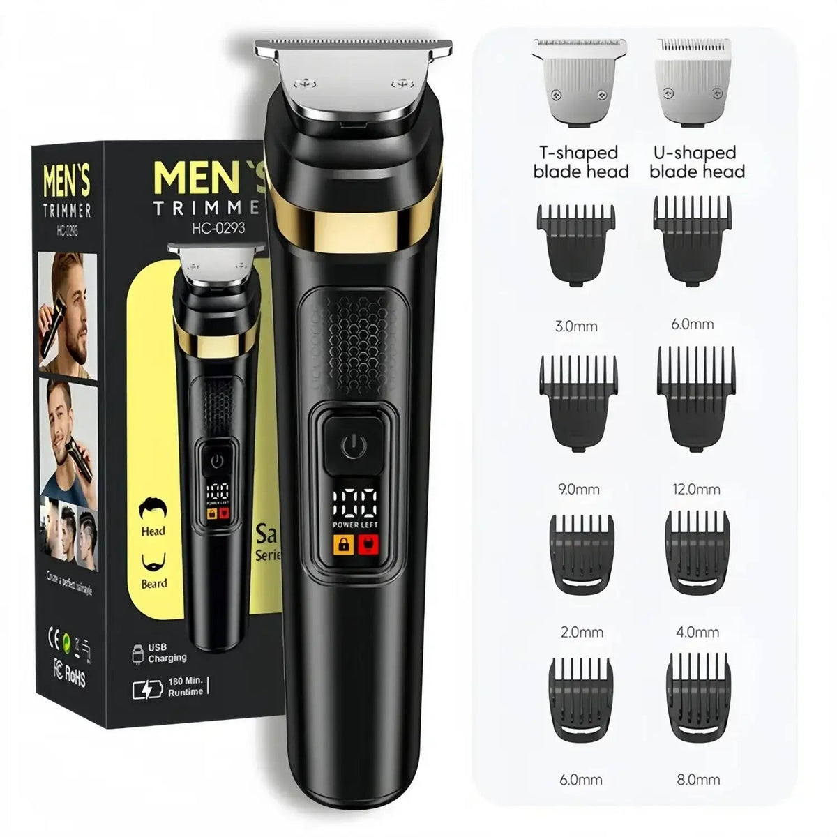 Clippers and Trimmers Set with Combs - Brixmen